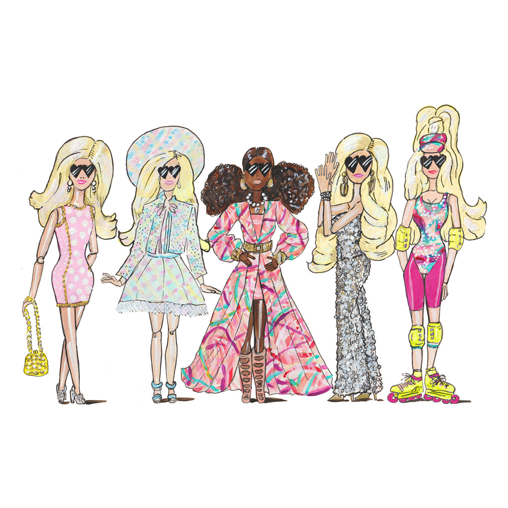 barbie pop doll art print charlotte posner
