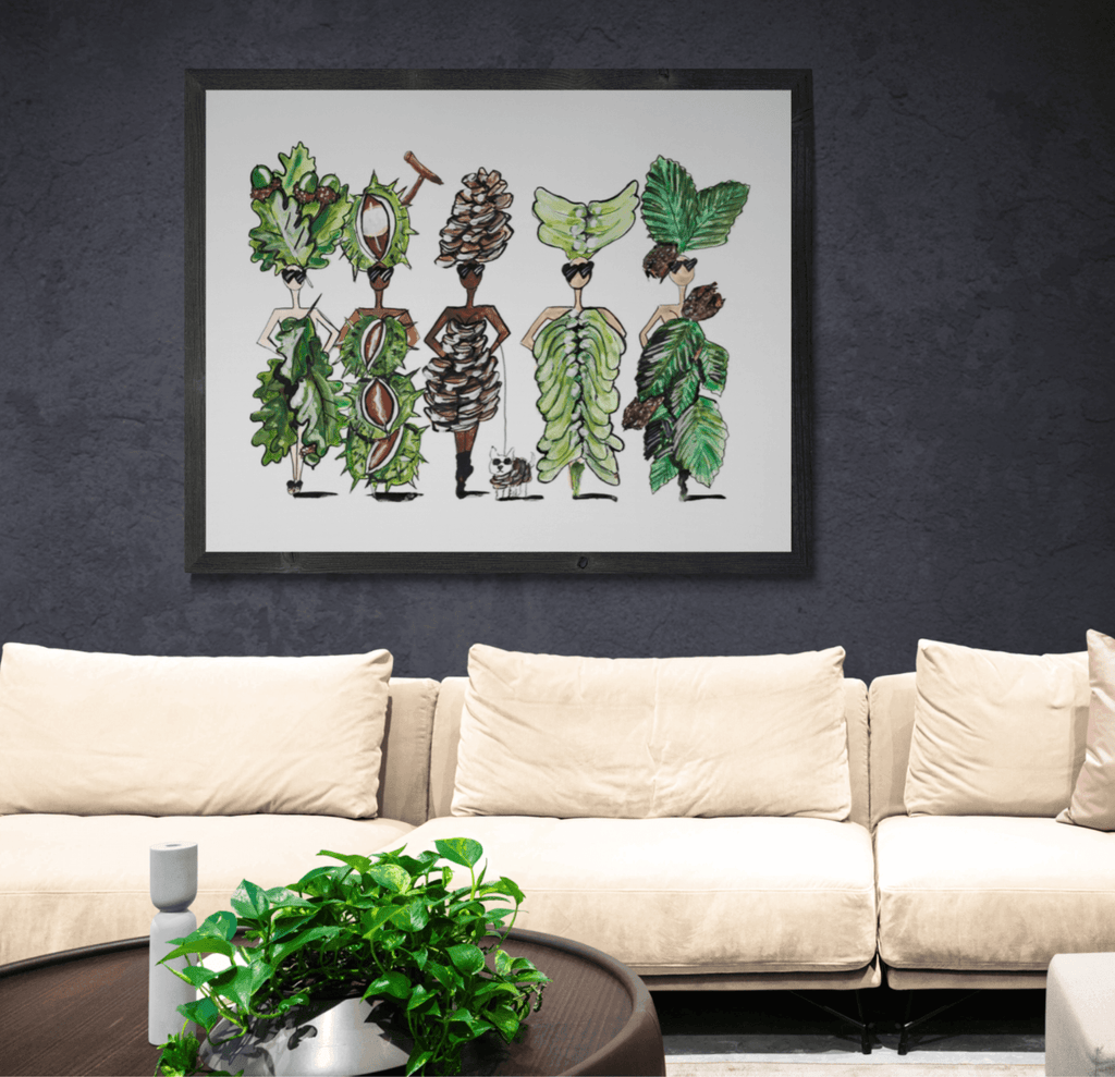 AUTUMN POP DOLLS PRINT - Charlotte Posner