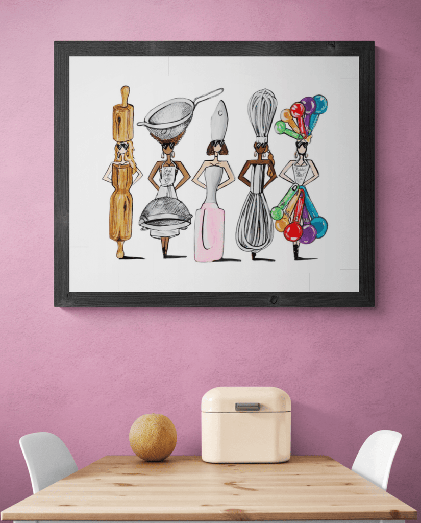 BAKING GIRLS PRINT - Charlotte Posner