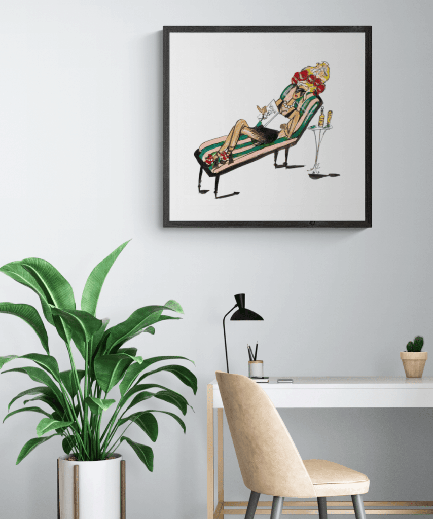 CALL ME ON MY SHELL PHONE PRINT - Charlotte Posner