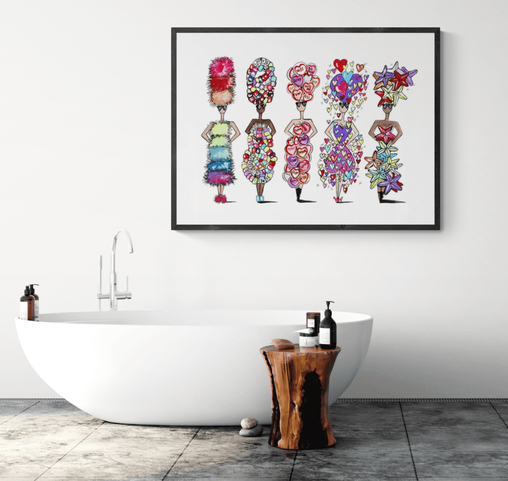 FUNFAIR POP DOLLS PRINT - Charlotte Posner