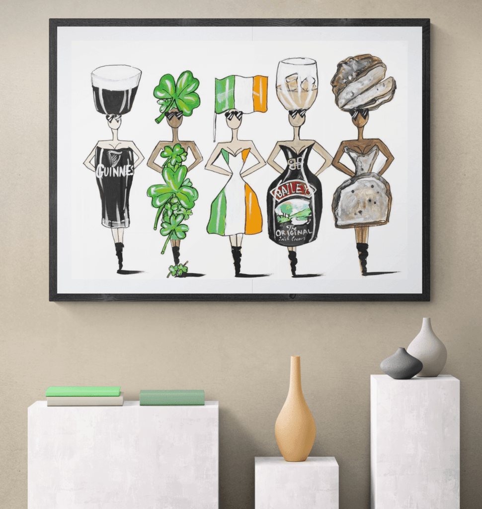 IRISH POP DOLLS PRINT - Charlotte Posner