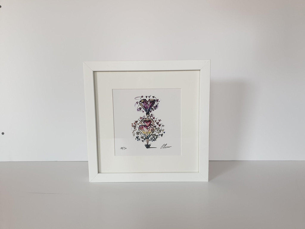 QUEEN OF HEARTS SQUARE PRINT - Charlotte Posner