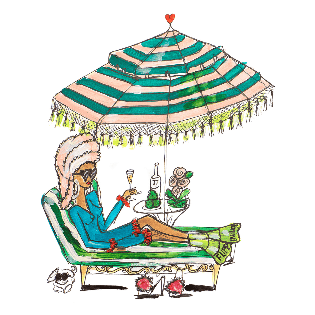 ROCKING MY FLIPPERS PRINT - Charlotte Posner