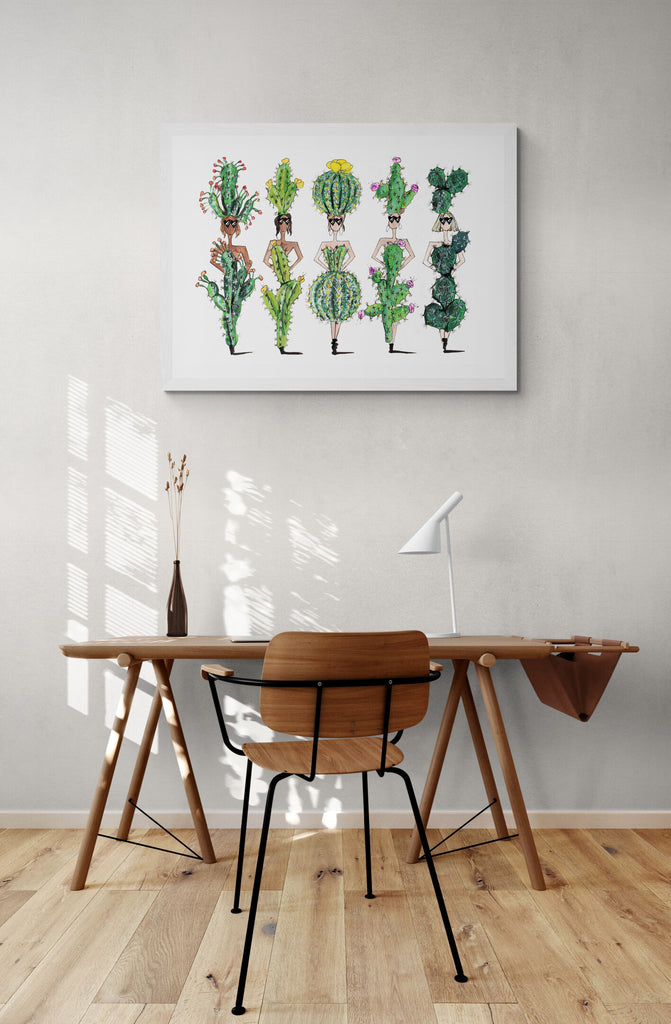 cactus art print