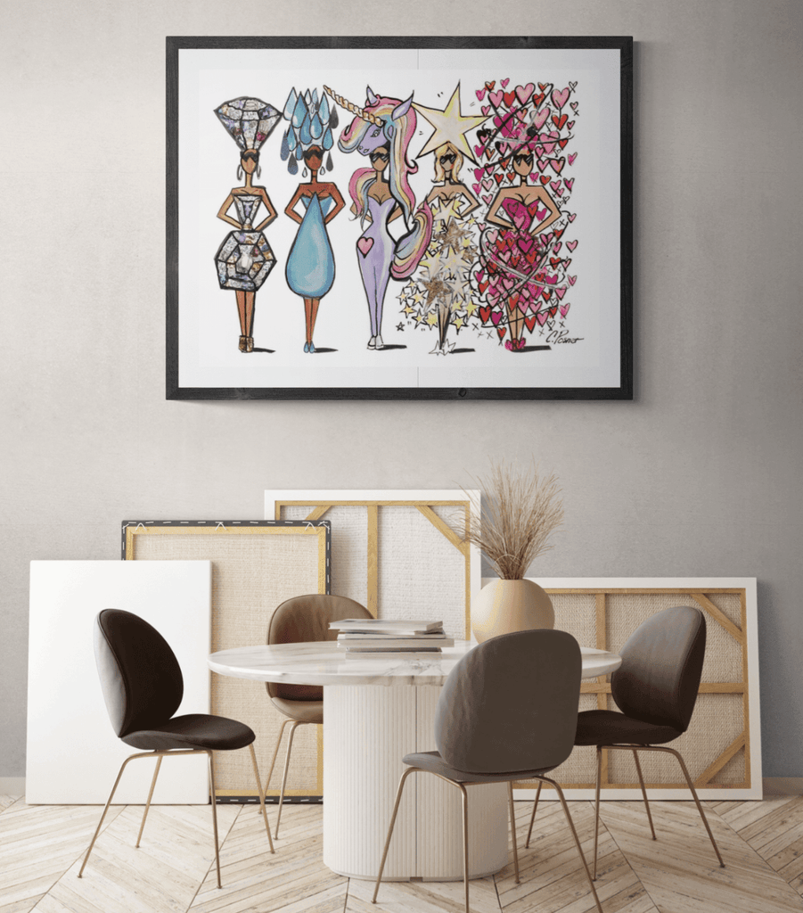 UNICORN POP DOLLS PRINT - Charlotte Posner