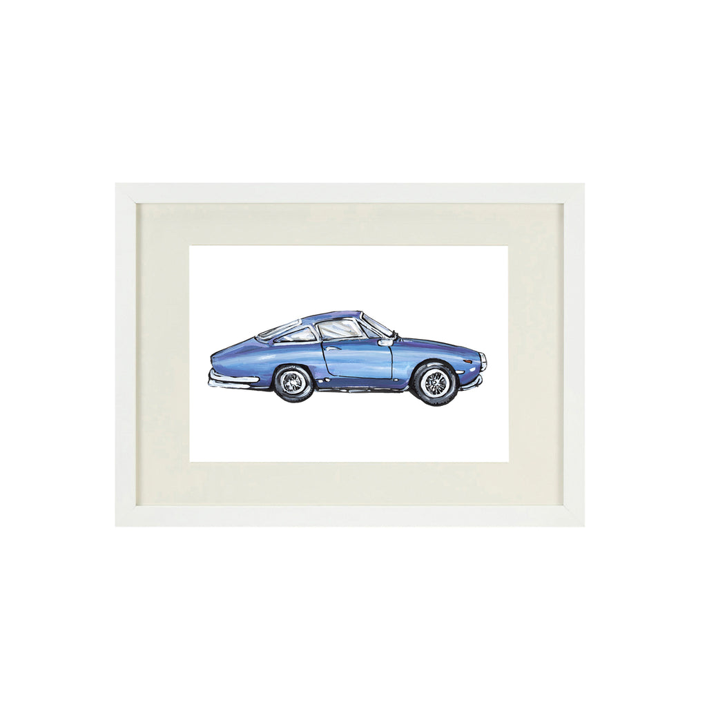 classic car artwork - blue