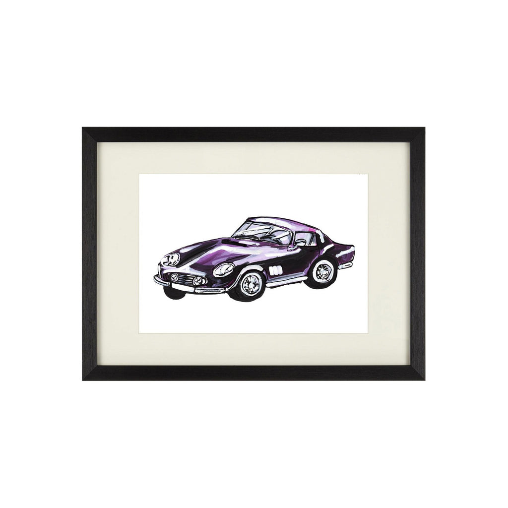 classic car Charlotte Posner art london gift print limited edition