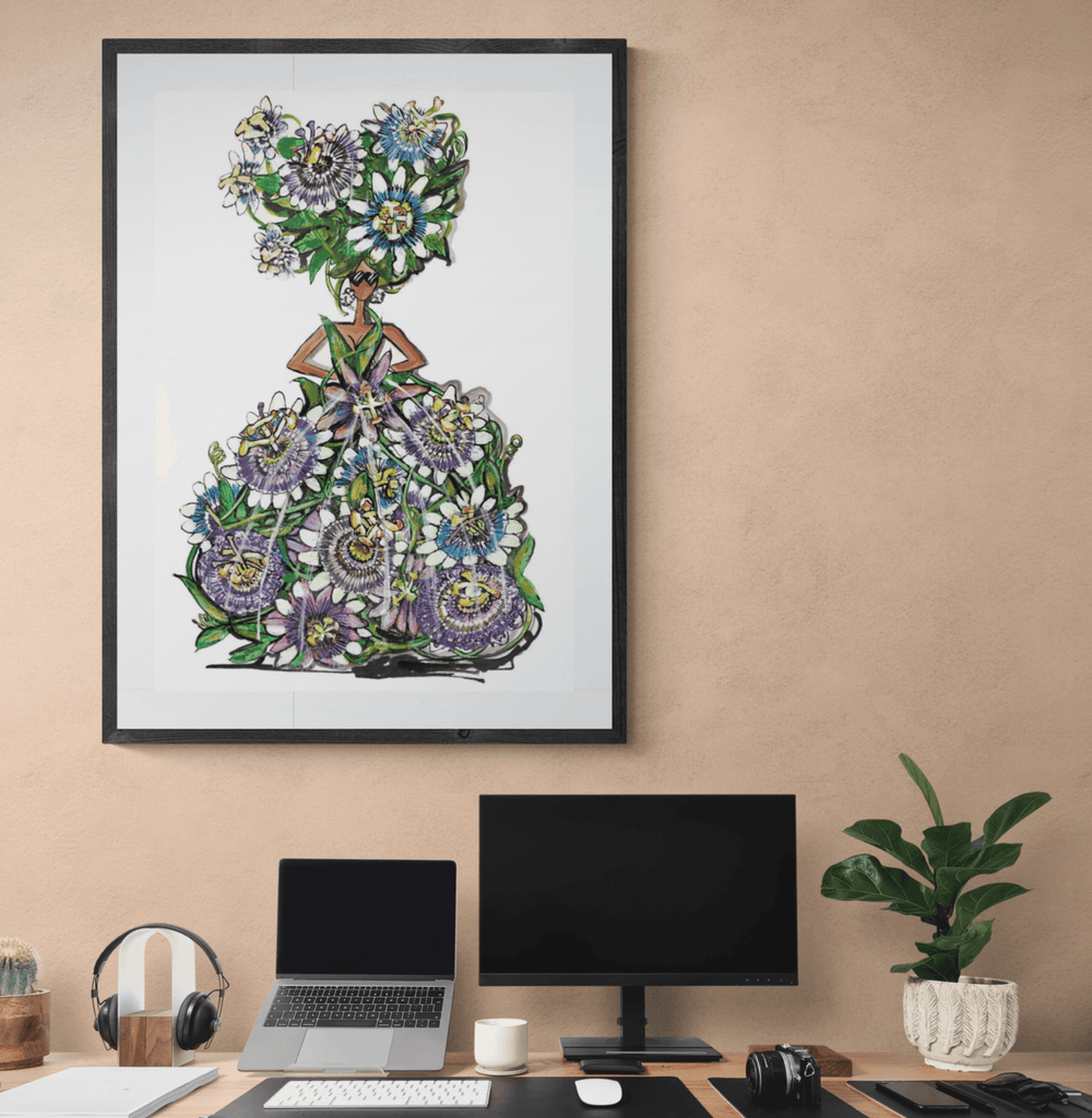 PASSION FLOWER PRINT - Charlotte Posner