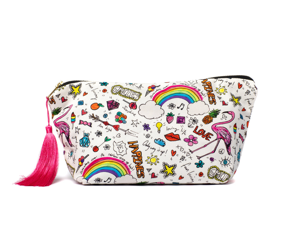 rainbow wash bag